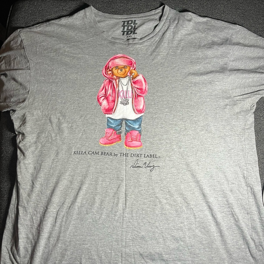 The Dirt Label Killa Cam Bear Graphic T-Shirt size XXL